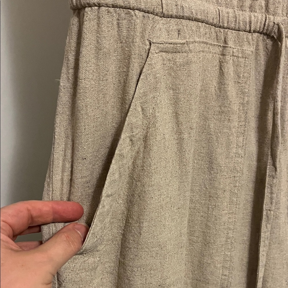 EUC | 14 | Universal Thread Tan Sleeveless Jumpsuit - Picture 7 of 8